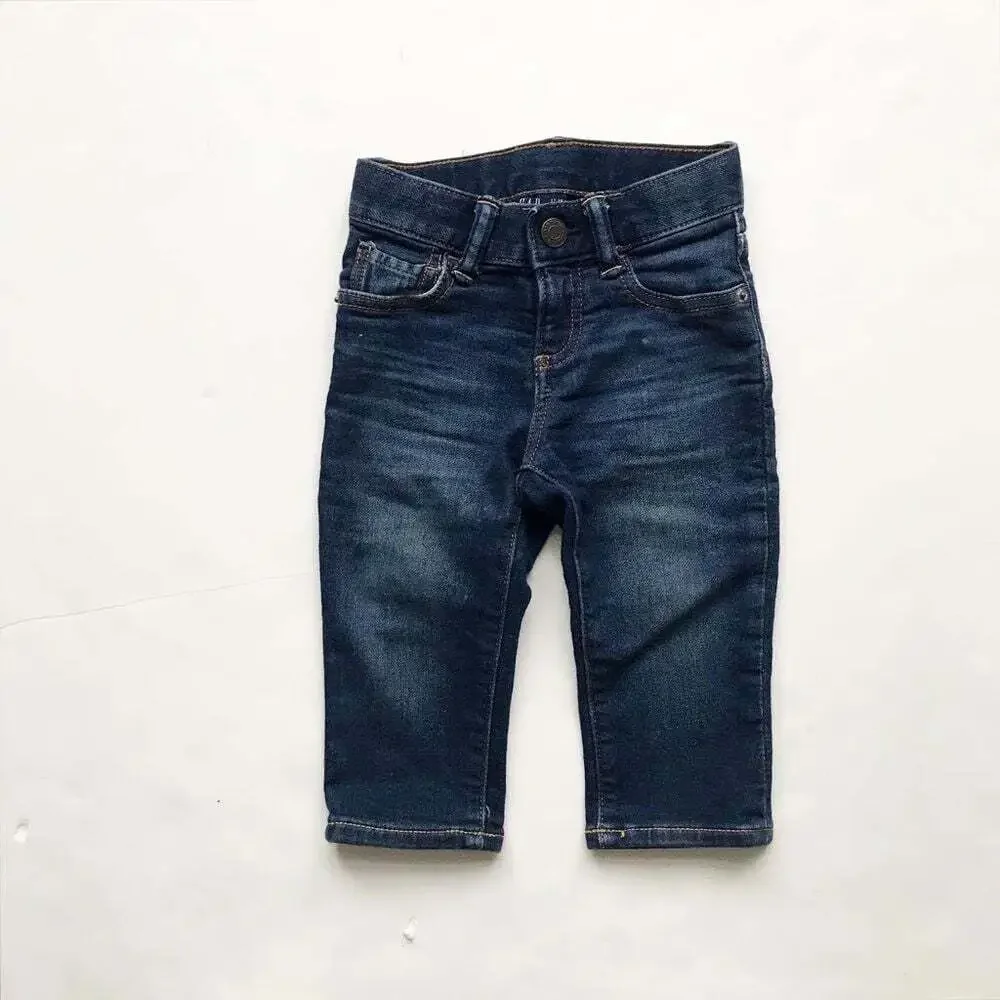 BABygap blue soft skinny jeans  EUC 12-18 months